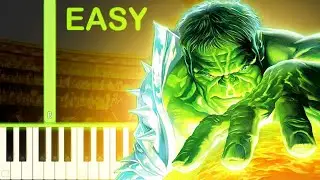 PLANET HULK THEME - EASY Piano Tutorial