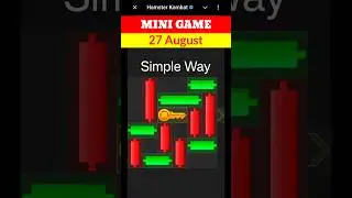 Hamster Kombat Mini Game Today 27 August Unlock Key | 27 August Mini Game Hamster Kombat | #minigame