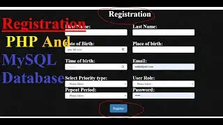 User Registration System Using PHP And MySQL Database | PHP MySQL - Starsite Programmers