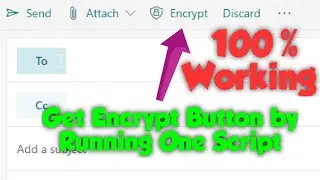 Fix Encrypt button missing issue in office 365