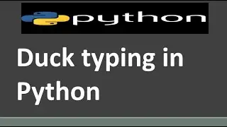 Duck typing in Python | Python Tutorial for Beginners