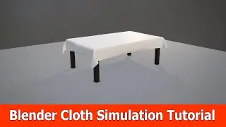 Blender Cloth Simulation Beginner Tutorial