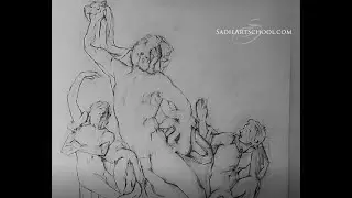 Blocking-In the Laocoön Statue by Sadie Valeri