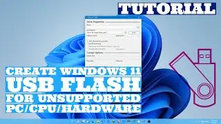 Windows 11: Create Bootable USB Flash for Unsupported PCs/CPU/Hardware