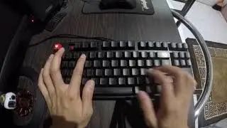 Ducky one TKL cherry MX Red type sound test