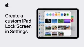 How to create a custom iPad Lock Screen in Settings | Apple Support