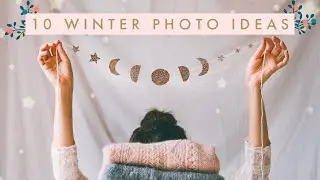 10 WINTER PHOTO IDEAS (getting into the holiday spirits and dressing up as a reindeer 😂🦌)