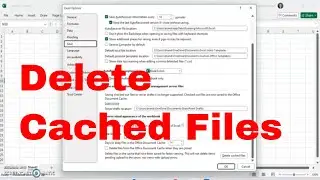 How to Delete Cachsed in Files in Microsoft Excel! Make The Software More Efficent! #msexcel #howto