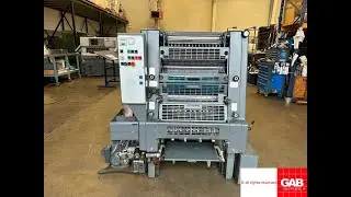 Heidelberg GTOZ 52 two color offset printer for sale   fully checked and serviced   Gab Supplies Ltd