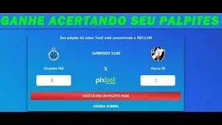 PIXBET - ACERTA O PALPITE E GANHE R$ 12 NO PIX DE GRAÇA