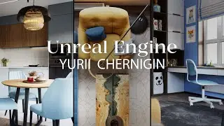 Student's work interior in Unreal Engine 5 | Yurii Chernigin | Unreal Engine at ARHI TEACH