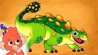 Learn Dinosaurs for Kids | Dinosaur Bones | Ankylosaurus Cartoon | Dinosaur Movie | Club Baboo