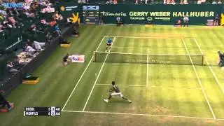 Gael Monfils Great Reflex Hot Shot - Halle 2015