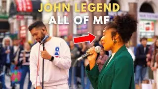 RANDOM French Girl SHOCKS The Crowd With Her Voice | John Legend - All Of Me