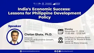 India's Economic Success: Lessons for Philippine Development Policy