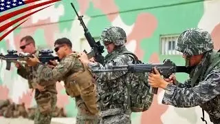 Speed Reload Compete with US Marines & Korean Marines Soldiers - アメリカ海兵隊と韓国海兵隊の兵士のスピードリロード競争