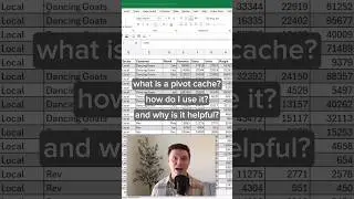 What Is A Pivot Table Cache? 