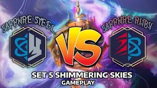 Sapphire Steel vs Sapphire Ruby Gameplay | Shimmering Skies | Set 5 | Disney Lorcana