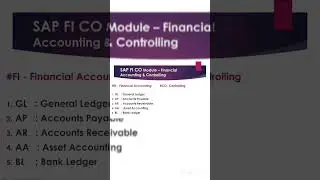 #sap #modules  KNOWLEDGE ABOUT SAP FICO FUNCTIONS