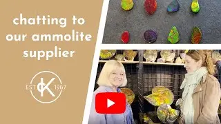 Chatting To Our Ammolite Supplier at Tucson Jewellery Show
