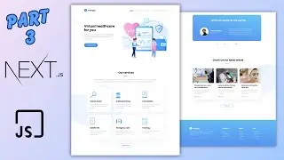 HealthCare Application Part 3| Nextjs Tutorials ,  JavaScript, CSS,  TailwindCSS