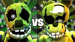 AGONIZED SPRINGTRAP vs SCRAPTRAP... (Five Nights TD)