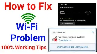 3 best methods to fix WiFi not showing up in windows 7/10 | wifi not showing in Taskbar | 100% fix