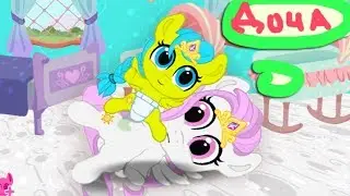 The second DAUGHTER of Princess Celestia. Pocket ponies. Cartoon game for kids. My little pony.
