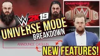 WWE 2K19 Universe Mode - NEW Features, New Animations, & Breakdown!