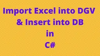 Import Data From Excel to DataBase in C# in Telugu Step by Step