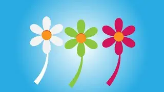 How to make a Flower in illustrator - Illustrator tutorial | flowers illustrator