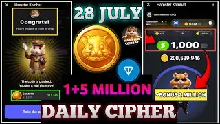 Hamster Kombat Daily Cipher Code 28 July | Hamster Kombat Daily Combo 28 July | Daily Cipher Today