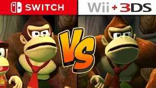 Donkey Kong Country Returns HD Graphics Comparison - Switch vs. Wii & 3DS