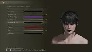 Elden Ring Female Character Creation Goth Girl