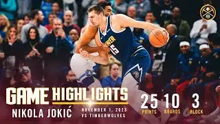 Nikola Jokić Records Double-Double | Full Game Highlights 11/1/23