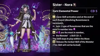 [Tower of saviors/Card Review] Sister - Nora