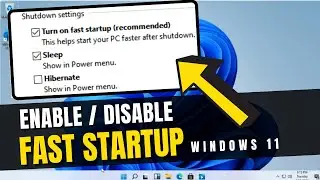 How to Enable / Disable Fast Startup in Windows 11/10 | Fast Startup not Showing