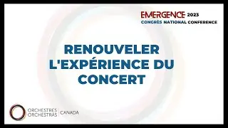 Renouveler l'expérience du concert