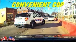 DRIVER CUTS OFF ANOTHER CAR RIGHT IN FRONT OF POLICE