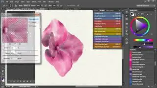 How to paint the flower in photoshop