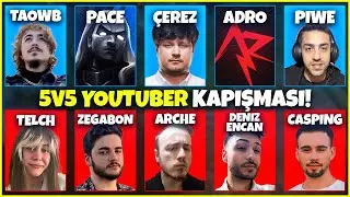 5V5 YAYINCI YOUTUBER KAPIŞMASI TÜM MAÇLAR TEK VİDEODA!