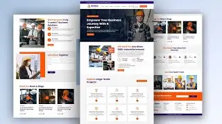 Build a Professional Industrial Landing Page | HTML, CSS & JavaScript Tutorial