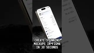 Create Mockups using This Figma Plugin in 30s! #uidesign  #figma #plugin #mockup