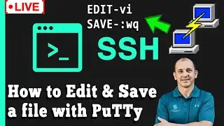 [🔴LIVE] How to edit and save a file in PuTTy?