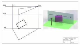 Perspective: locating vanishing points for two point perspective