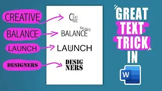 Fab trick with text in Word - elevate your graphic design!