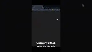 How To open any github repository on vscode