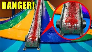 IF YOU SEE BLOOD IN A CLOSED TRAMPOLINE CENTER, RUN! (IT'S DANGEROUS)