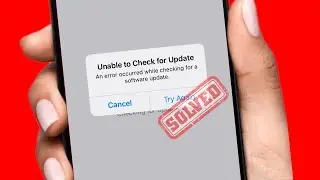 Fixed ✅ An error occurred while checking for updates update check failed to start 2024 / iPhone