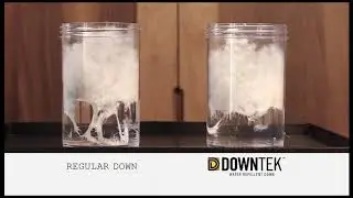Демонстрация водоотталкивающего утеплителя DownTek™